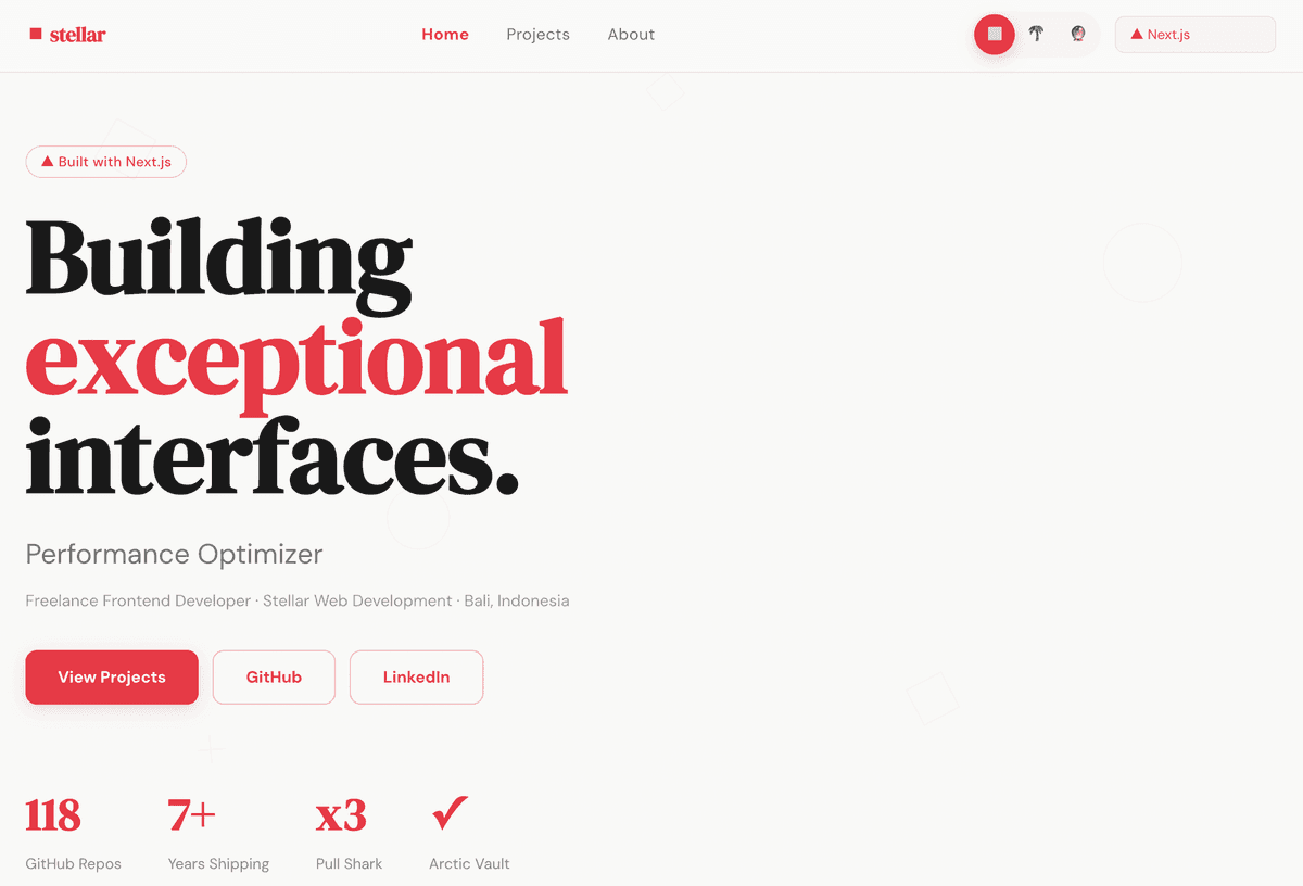 Minimal Pro theme concept